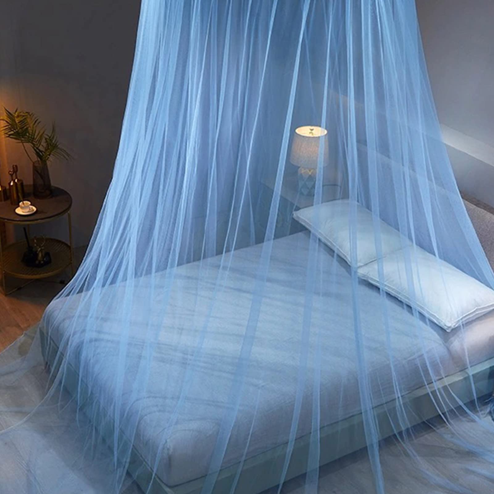 Zanzariera Letto Matrimoniale 60x250x1050cm - Blu Per Casa E Campeggio - Foto 9