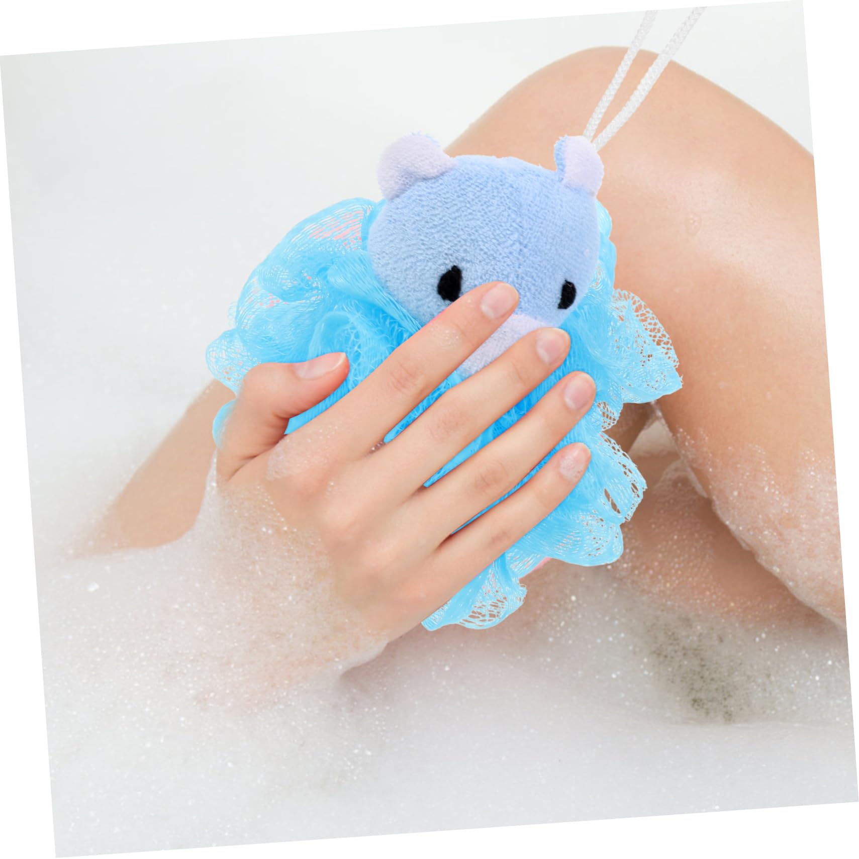 FRCOLOR 3 Set Di Spugne Da Doccia Per Ragazze E Set Di Spugne Da Bagno A Forma Di Luffa Esfoliante Per Bambini 4 Pezzi*3