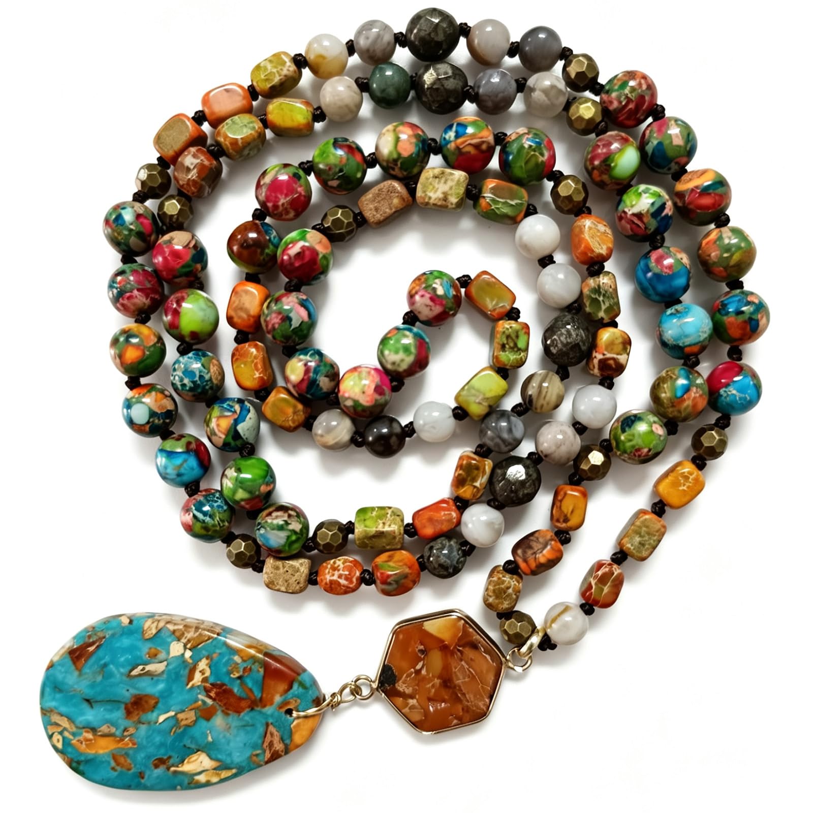 Yomisa Boho Long Pendant Necklace