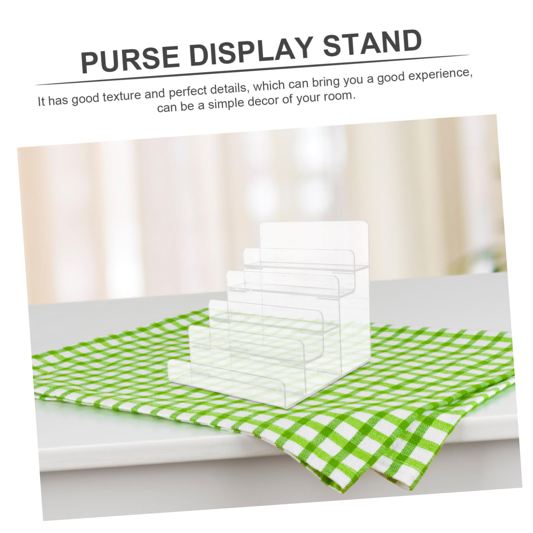 Sosoport Présentoir Portefeuille Acrylique Transparent Support Échelle Multi Stable et Compact Organisateur Polyvalent pour Boutique et Maison