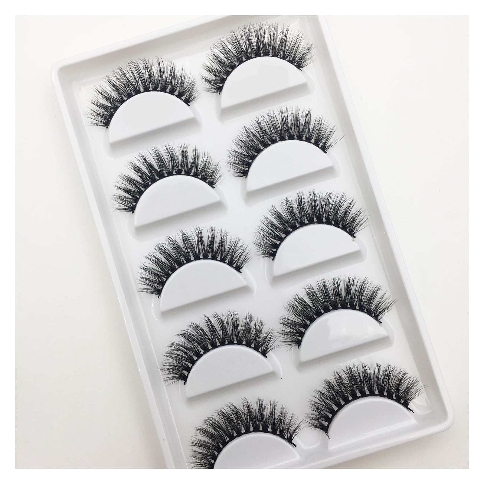 UAMOU 16 stylów 10/50 pudełek 3D rzęsy z norek naturalny krzyż sztuczne rzęsy długi niechlujny makijaż rzęsy Faux Cils Maquillaje Cheerfully (Color : 5Pairs H 13, Size : 100 Boxes 500Pairs)