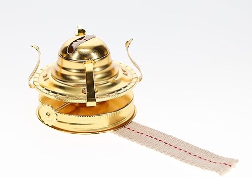 B&P Lamp® #2 Quemador de lámpara de queroseno para tarros de albañil y frascos de frutas a lámpara de aceite de bricolaje (latón)
