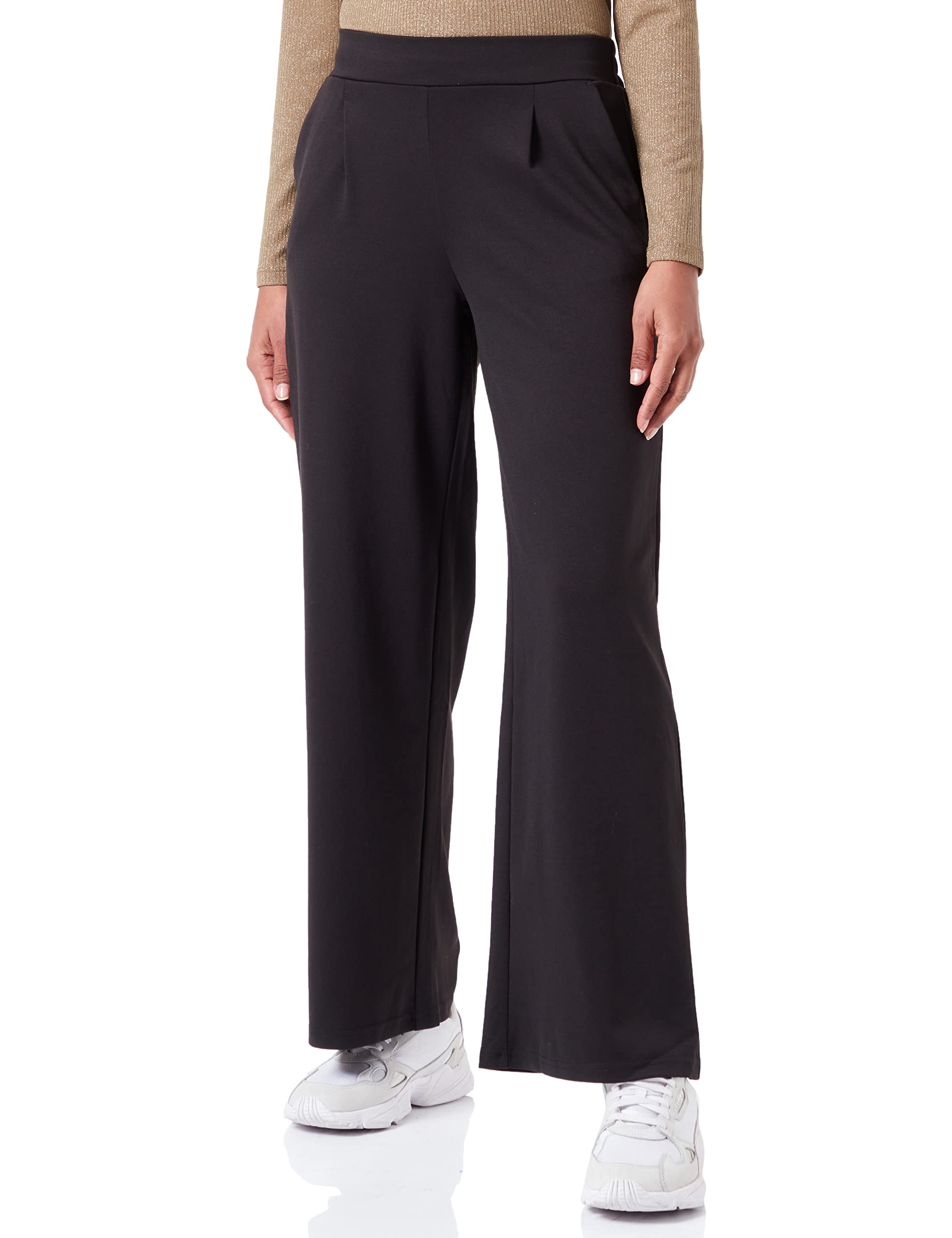 ICHI Women's Ihkate Sus Wide Pa2 Slacks, 194008/Black, XL