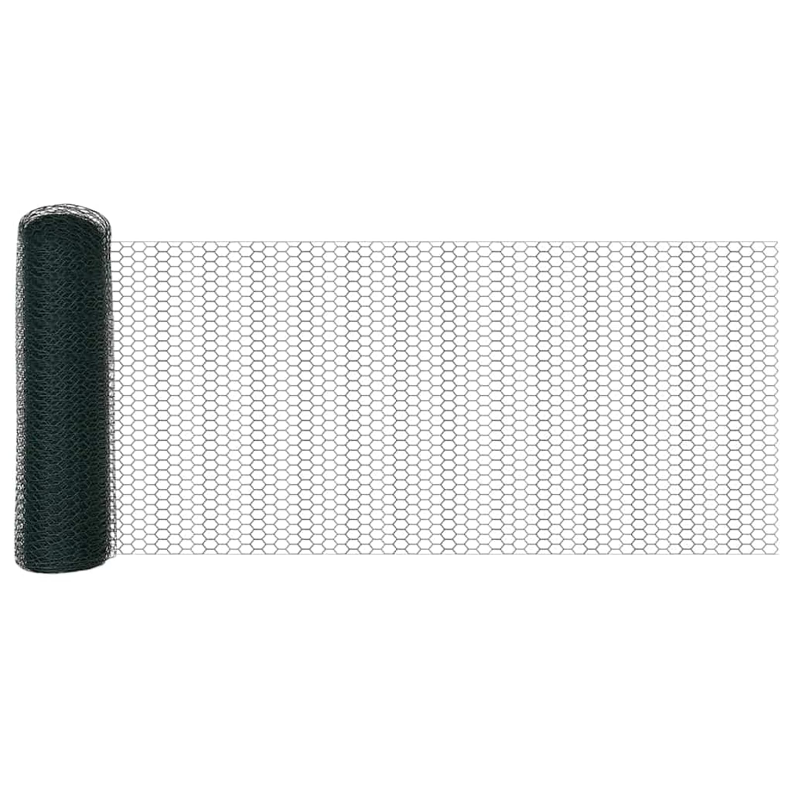 Słupki ogrodzeniowe zielone – odporne na warunki atmosferyczne i trwałe, stal/PCW, 5000 cm długości x 3,2 cm szerokości x 80 cm wysokości, zestaw 26 słupków z kolcami, do ogrodów i tarasów