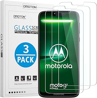 OMOTON Moto G7 Power Protector Pantalla, Cristal Templado Moto G7 Power, 2.5D - 9H, Anti-ara?azos, Sin Burbujas, 3 Pack OMOTON Moto G7 Power Protector Pantalla, Cristal Templado Moto G7 Power, 2.5D - 9H, Anti-ara?azos, Sin Burbujas, 3 Pack