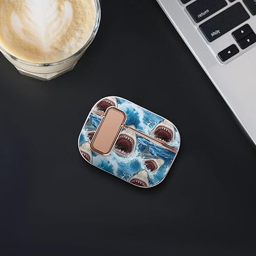 Miniatura 7 de Headphone Cover Compatible with Airpods Pro 2 Case Shark, Plastic, with Lock, Shockproof Protective
