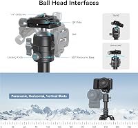 SMALLRIG Alumínium Mini Állvány 52 cm 360° Gömbfejjel - Kompakt Kamera Tripod Canon, Sony, Nikon, Fujifilm Gépekhez - 6 kg Teherbírás 8