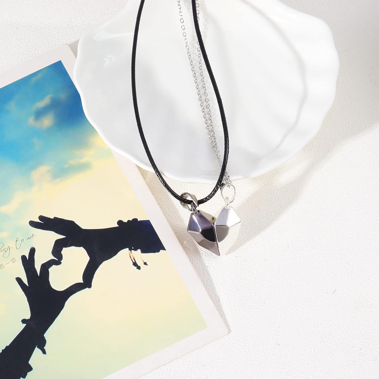 Miniatura 5 de Juego de collares para parejas pulseras para él y ella para su reina su rey para parejas regalo para la pareja