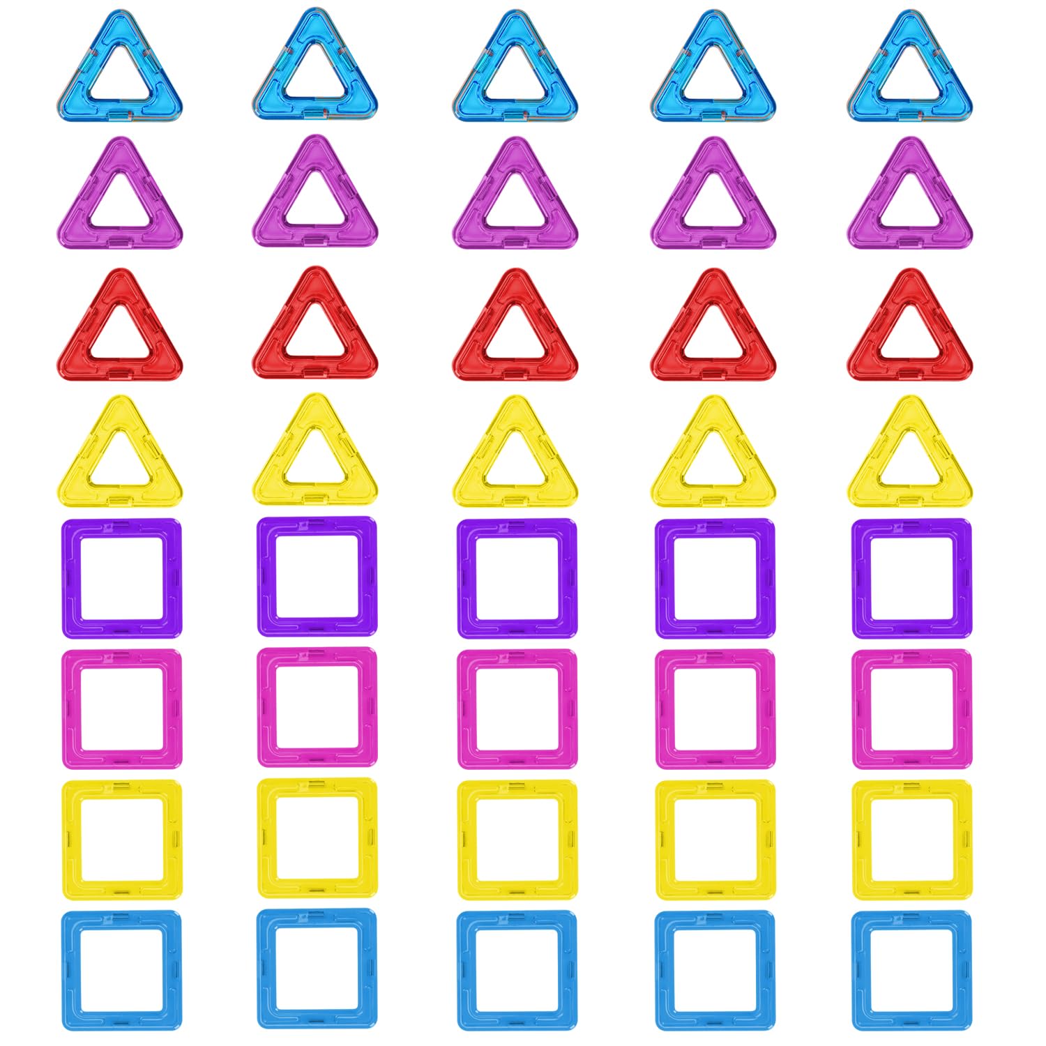MEMOFYND 40 piezas de bloques de construcción magnéticos, juguetes magnéticos de construcción, juguetes magnéticos educativos, juguetes de educación temprana, adecuados para niños y niñas