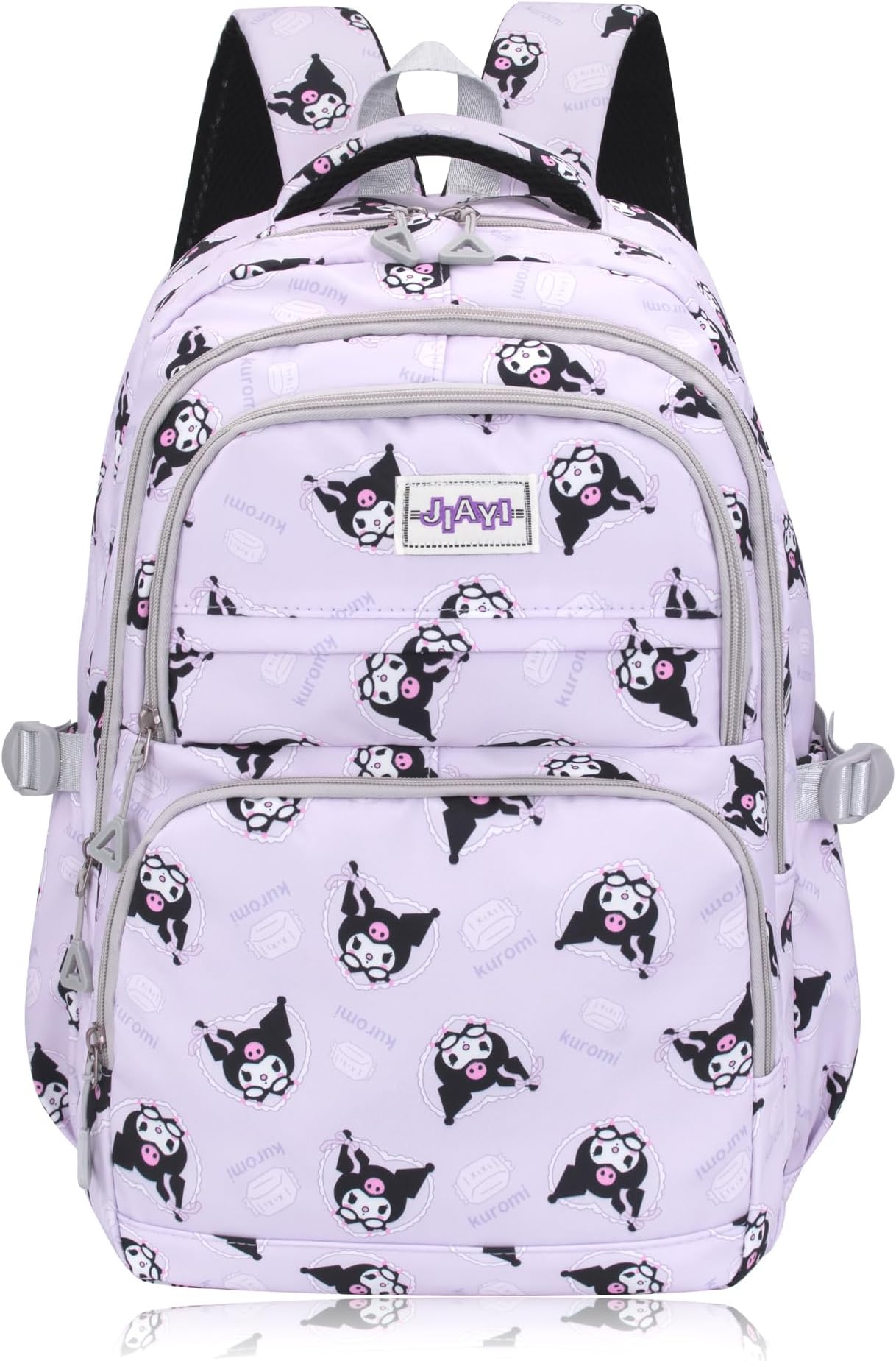 Anime Kuromi All Over Print Large Capacity Casual Backpack Laptop Backpack Travel Hiking Rucksack Bike Backpack Purple