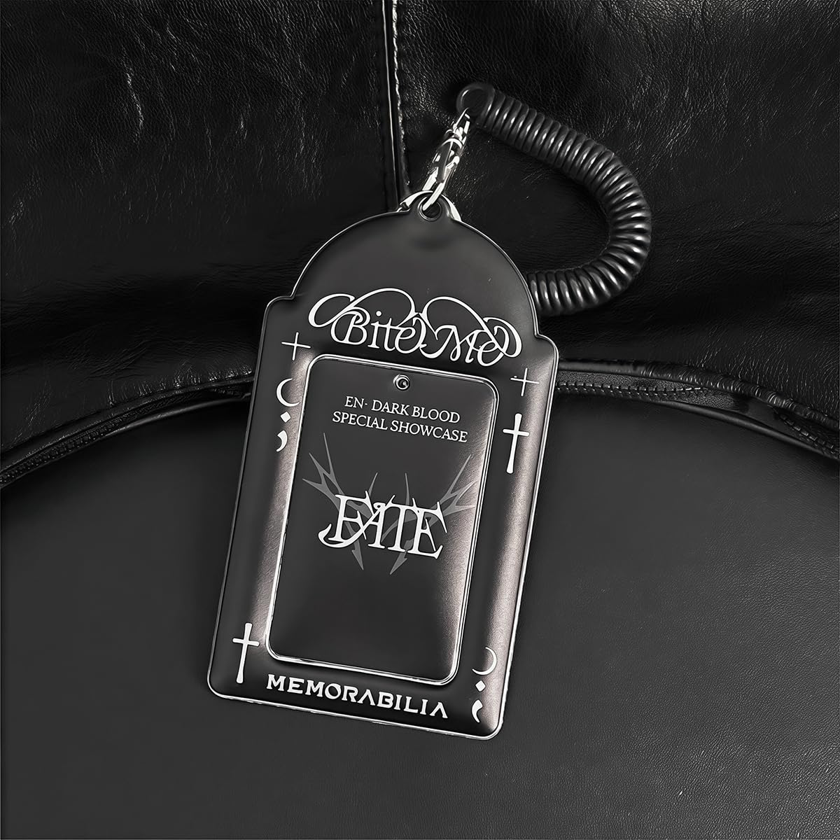 Amazon.com: Kpop Photocard Holder Keychain Black Personalized K