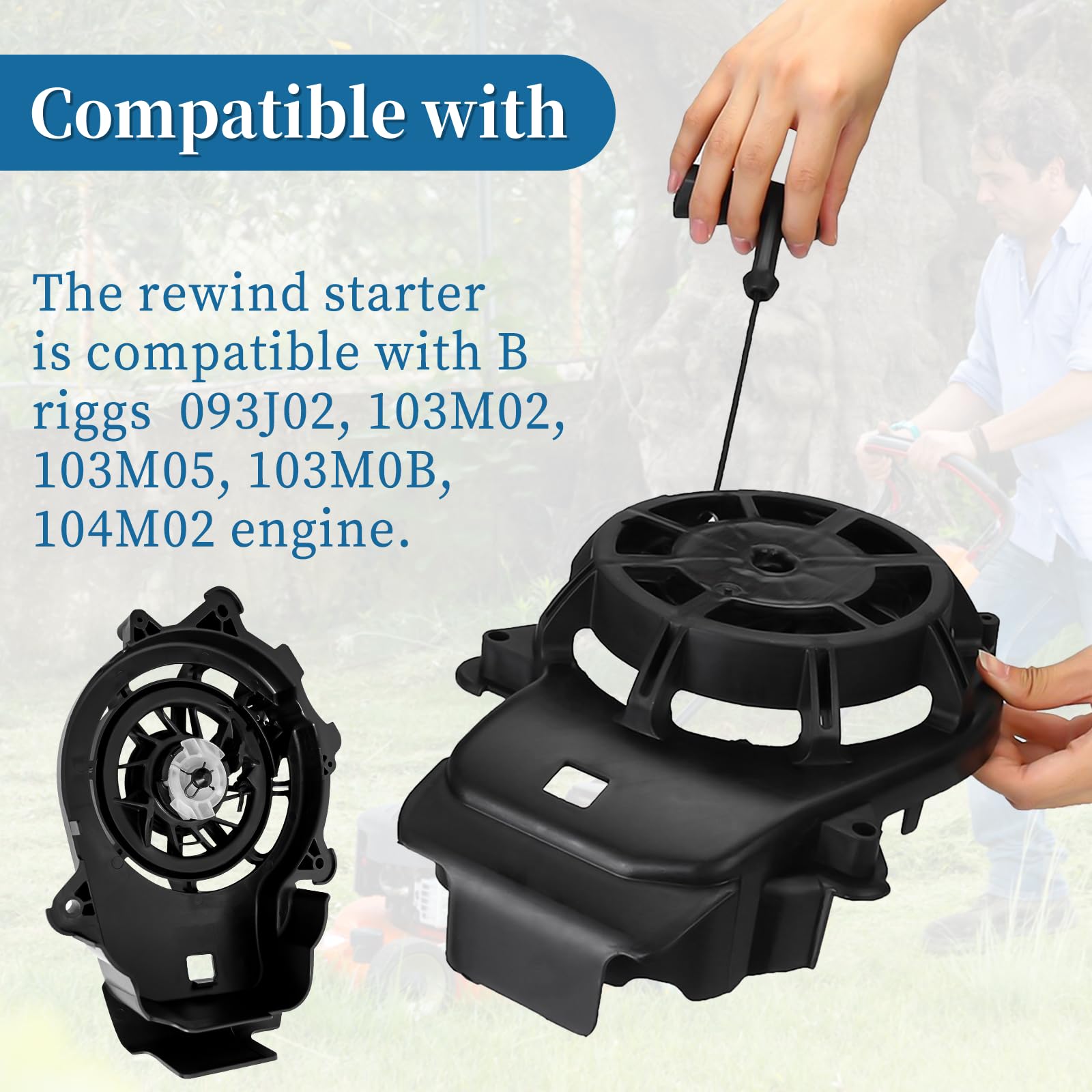 AVVIATORE BRIGGS & STRATTON MODELLI 625, 675 E-Series 093J02 AVVIAMENTO Integrale Cod 594062