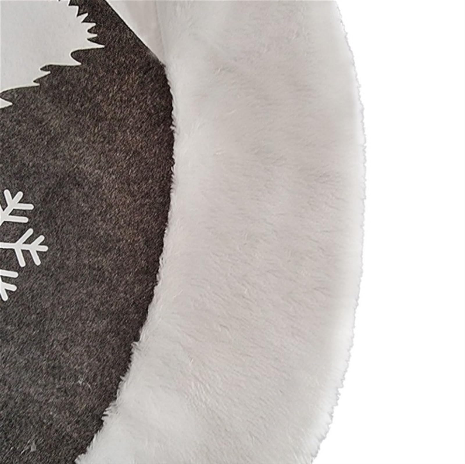 Tappeto Per Albero Di Natale Gonna Per Albero Di Natale Pelliccia Decorazioni Rustiche Per Tappetino Per Alberi Di Natale Motivo Con Cervi E Fiocchi Di Neve Gonna Per Albero Di Natale(59 inches(150cm)