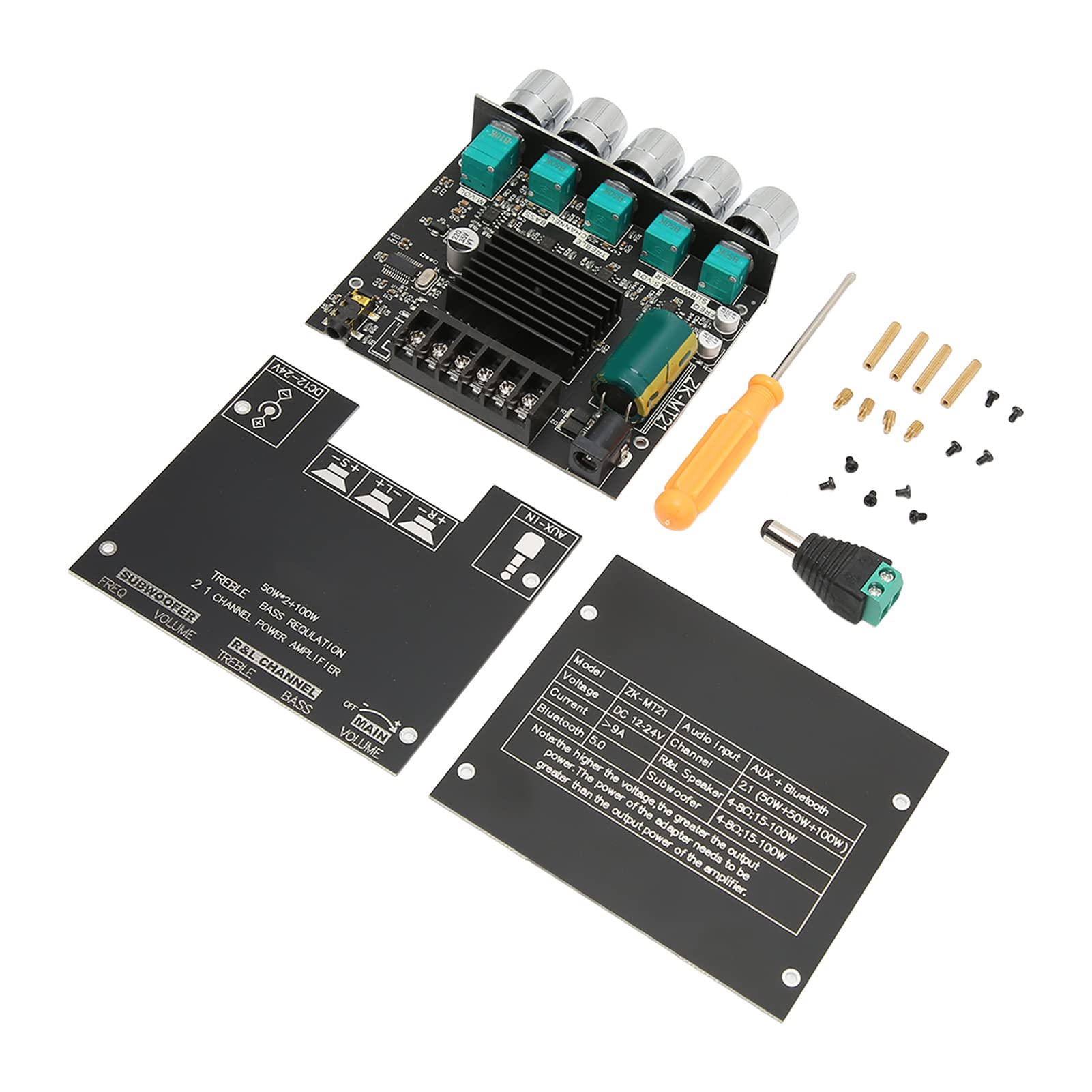50W 100W 2.1 ChannelDigital Power Amplifier Module Board with5.0, Layered Sound, Convenient to Use, Multiple Mechanisms