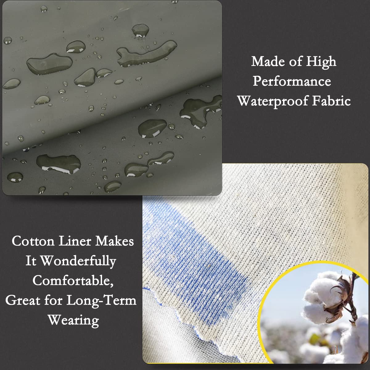YeloYolker Rubber Chemical Resistant Work Gloves, 27.6” Long Waterproof PVC Pond Gloves - Image 2