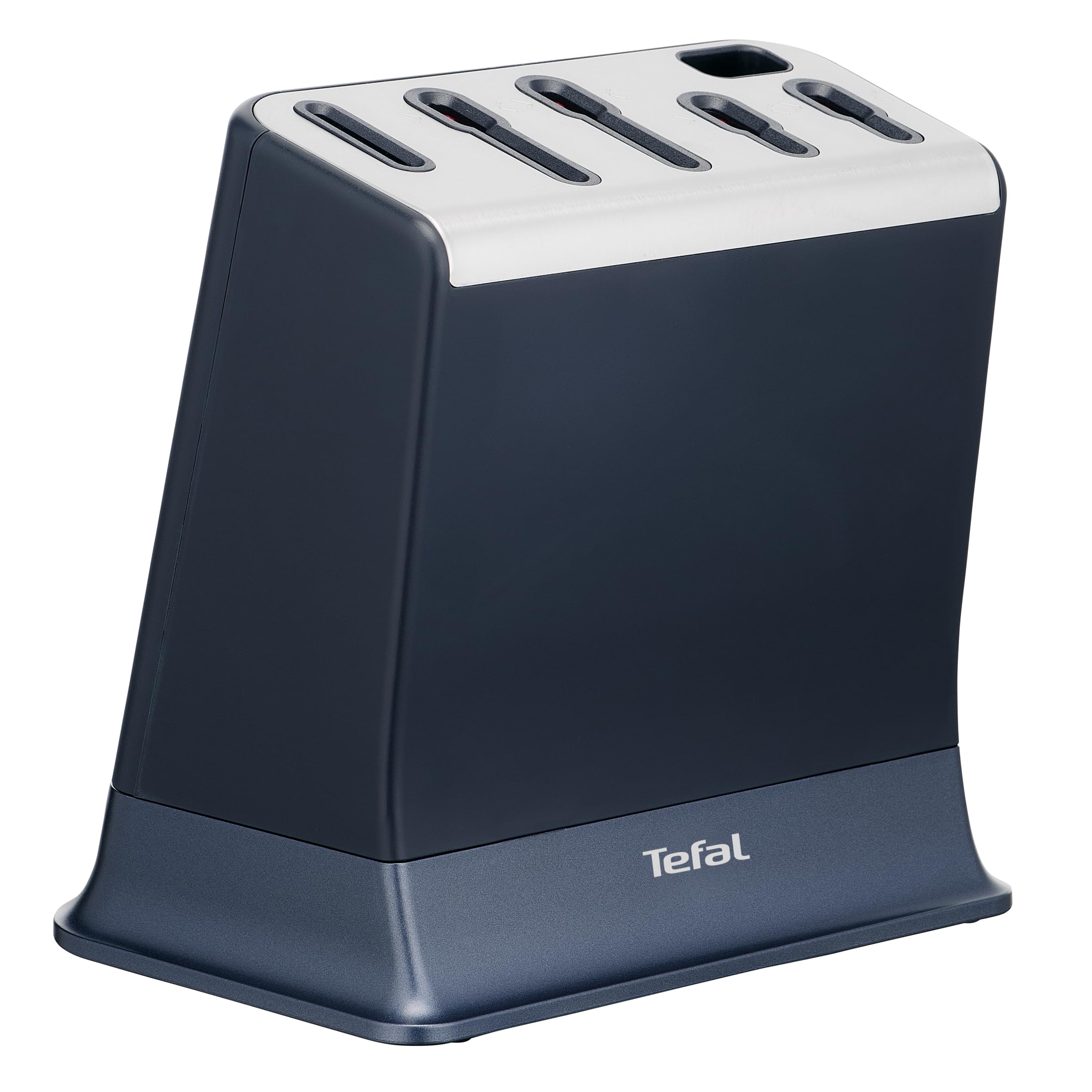 Tefal EverSharp, Set di coltelli da 6 pezzi, blocco coltelli con affilacoltelli integrati, 5coltelli, forbici, affilato durevole, K297S744