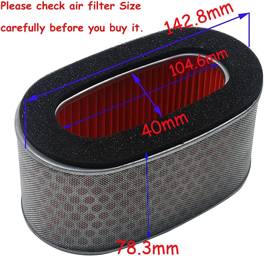 HIFROM Air Filter Replacement for Honda VT C Shadow 750 VT750 VT 750 SHADOW750 2004-2006 (2004 2005 2006) HFA1712 Replace 17213-MEG-000