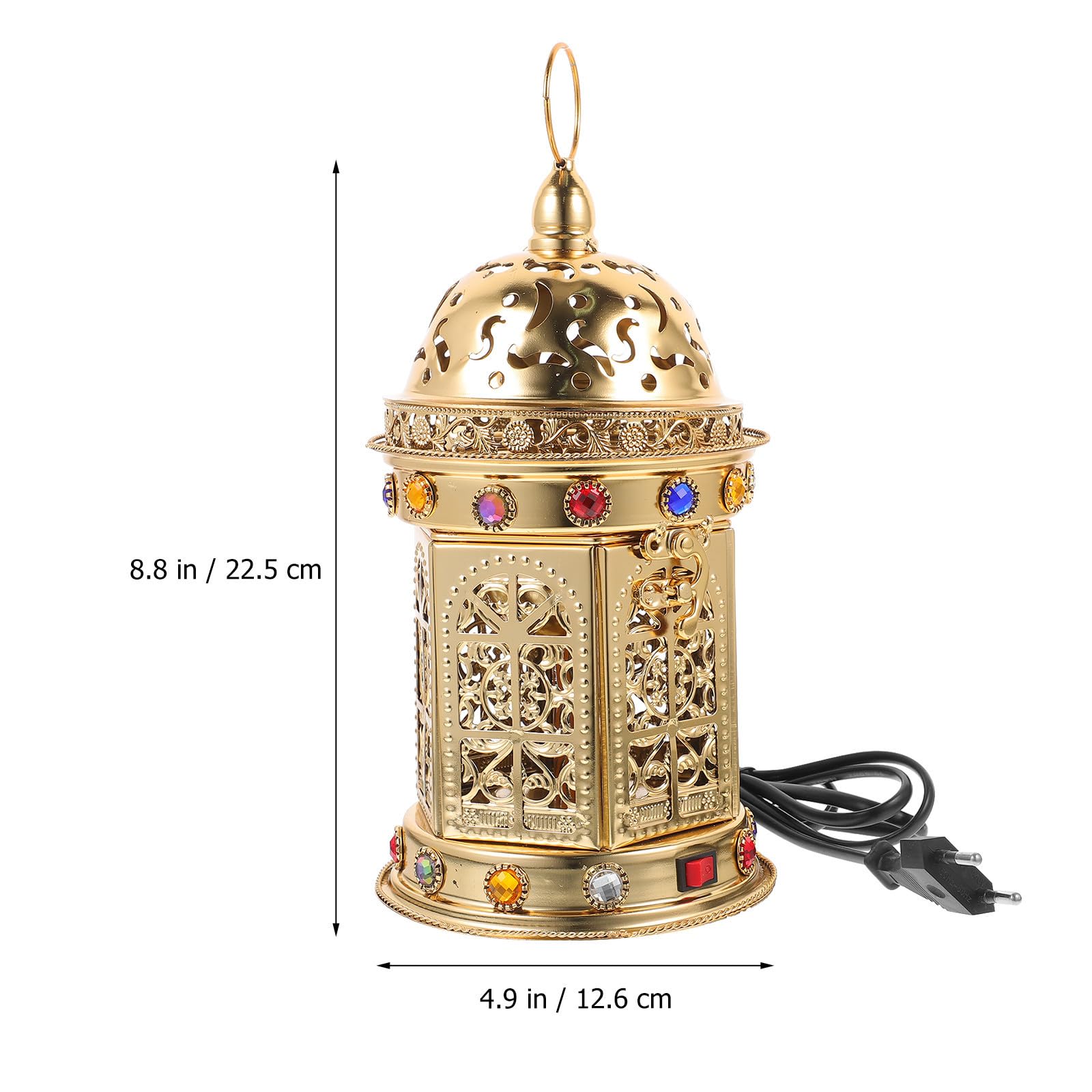 Quemador Estilo Vintage de Hierro de Incienso Eléctrico Dorado