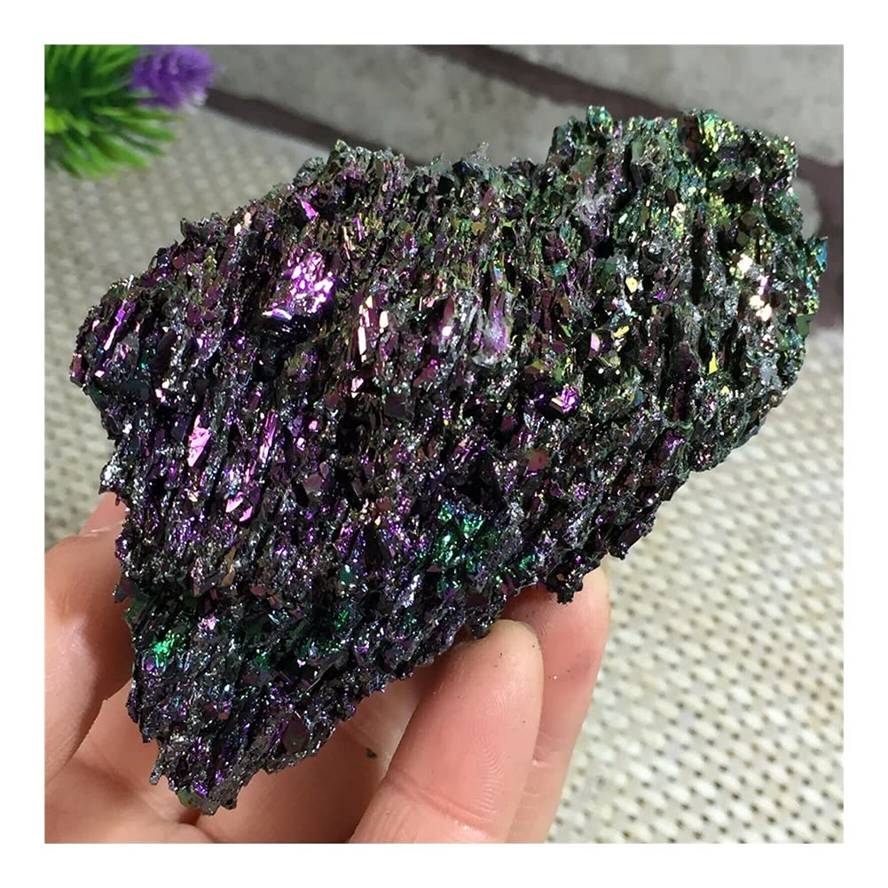 Zdrowie i gospodarstwo domowe Kolorowe ozdoby z kamienia mineralnego Klaster z węglika krzemu Szorstki próbki (rozmiar: 300-350g)