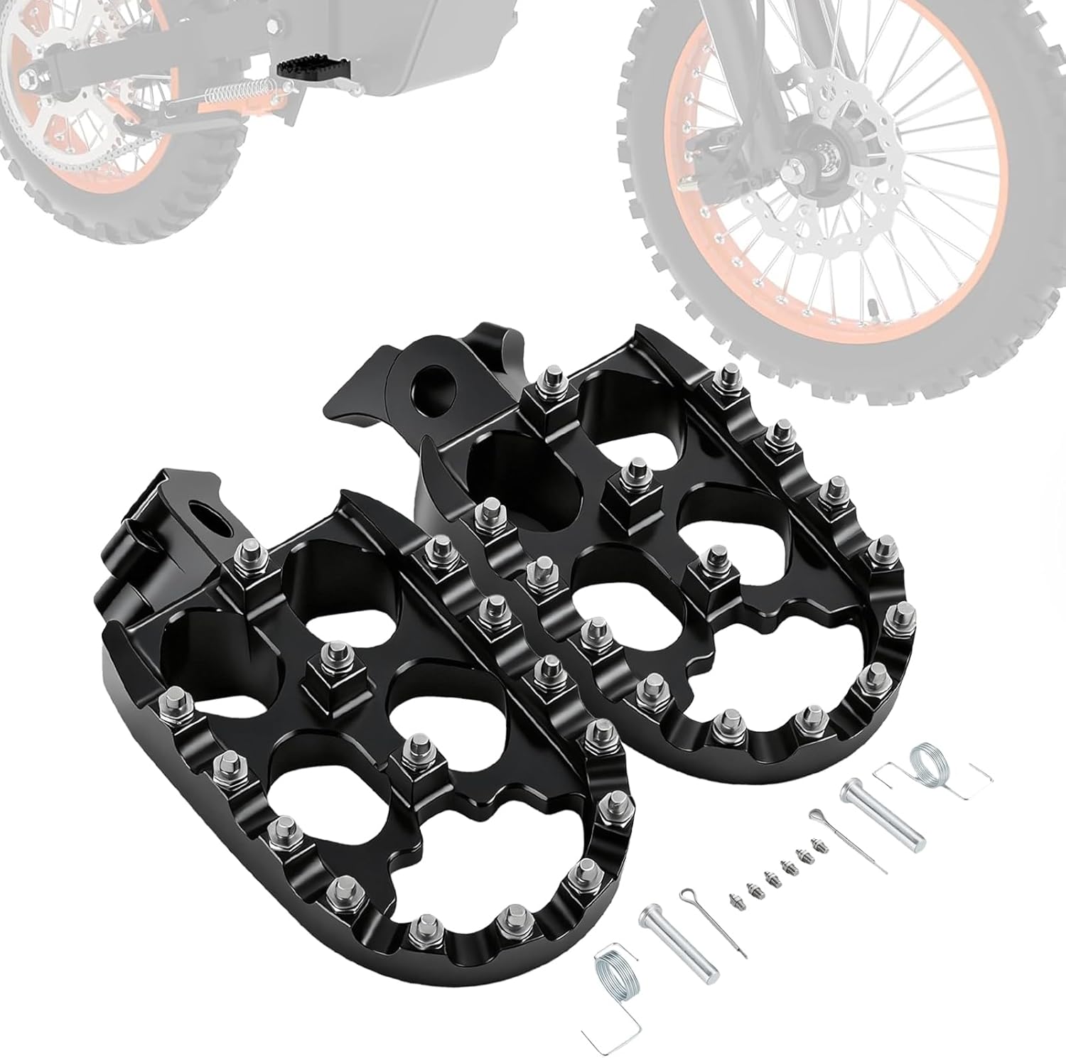 Electric Dirt Bike Foot Pegs Footpegs CNC Compatible Fit for Tuttio Tutti Soleil 01 ARC-I 750W Black