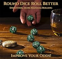 Vista 5 de Bandeja de dados de nudo celta prémium y dados orbe huecos verdes