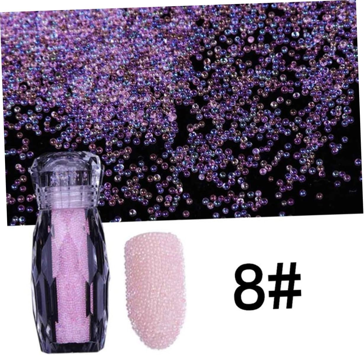 Balacoo 15 pcs Nail Decorations for Nail Art 3D Pixie Crystals for Nails Micro Pixie Beads Gravel Nail Crystals Nail Beads Multicolor Rhinestones Nail Art Rhinestones Symphony Beading