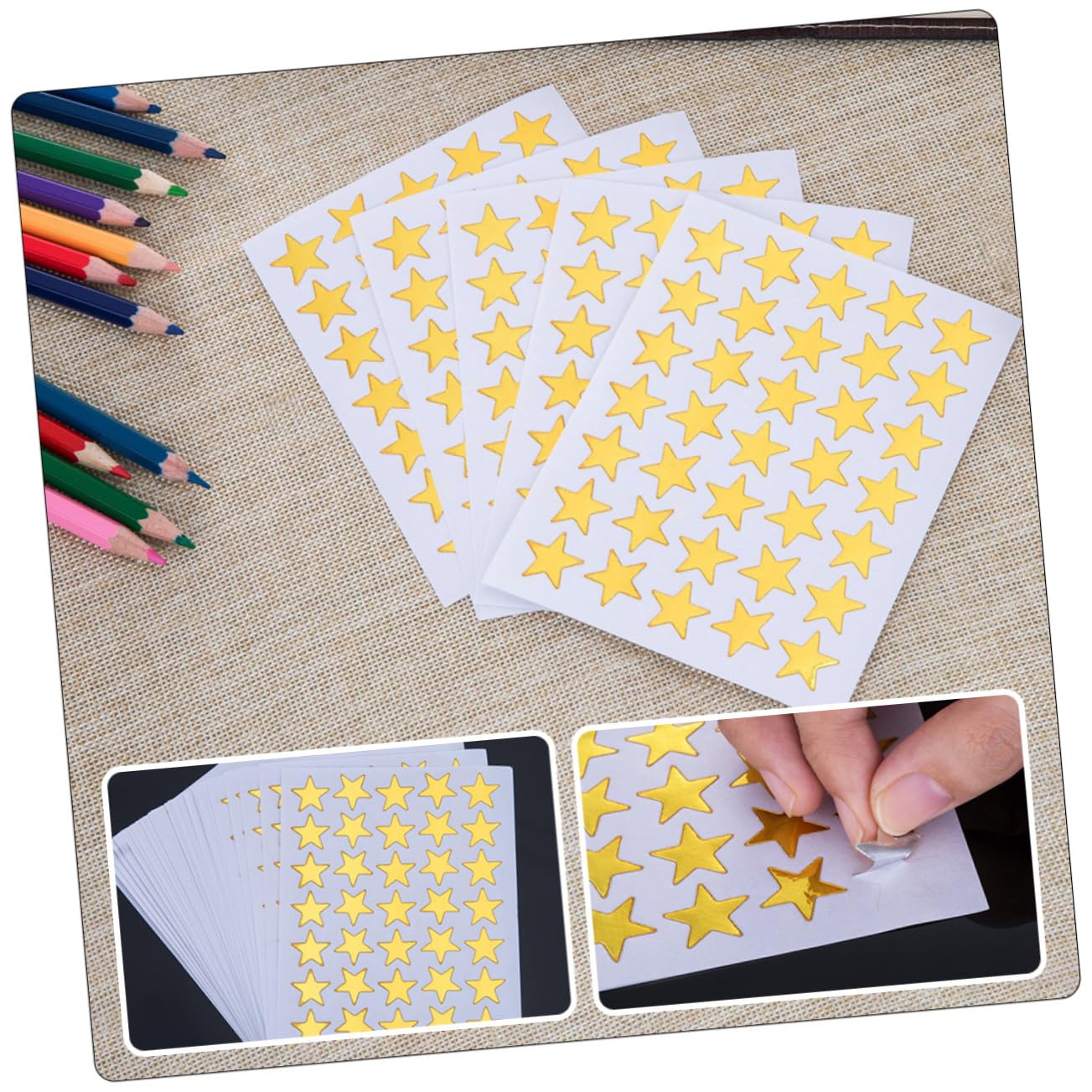 TEHAUX 4sets Adesivi Premia Per Stickers Decorativi Pvc Per Insegnanti e Genitori Per Scrapbooking e Attività Creative