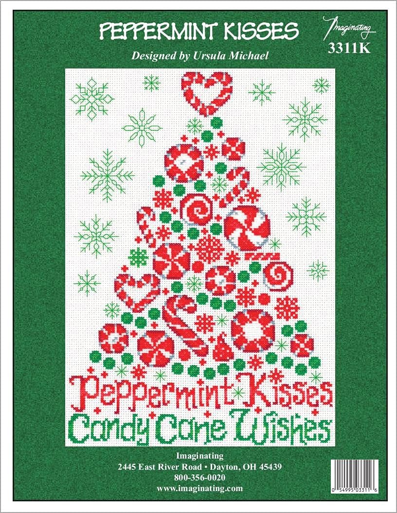 Imaginating Cross Stitch, Peppermint Kisses (14 Count)