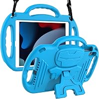Vista 14 de LTROP Funda para Niños para iPad de 9ª/8ª/7ª generación (10.2 pulgadas, 2021/2020/2019), Funda Protectora para iPad 10.2" con Correa para el Hombro