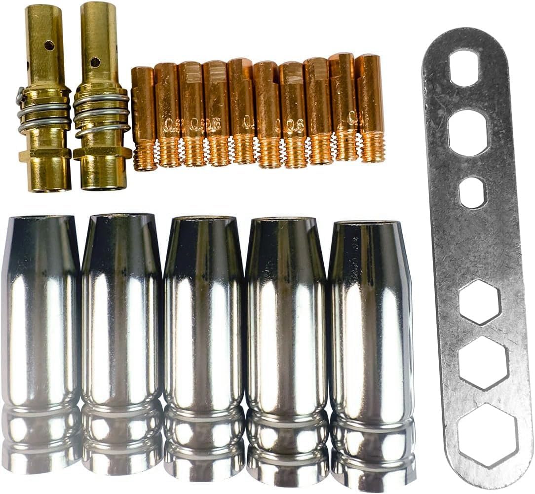 18pcs Mig Welding Tips Accessories Welding Supplies Contact Tip For Mig Welding Gun (0.035in_Combo1)