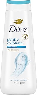 Dove Body Wash - Jabón corporal líquido, revela al instante una piel visiblemente más suave, exfoliante con minerales marinos que eliminan eficazmente las bacterias mientras nutren tu piel 22 oz