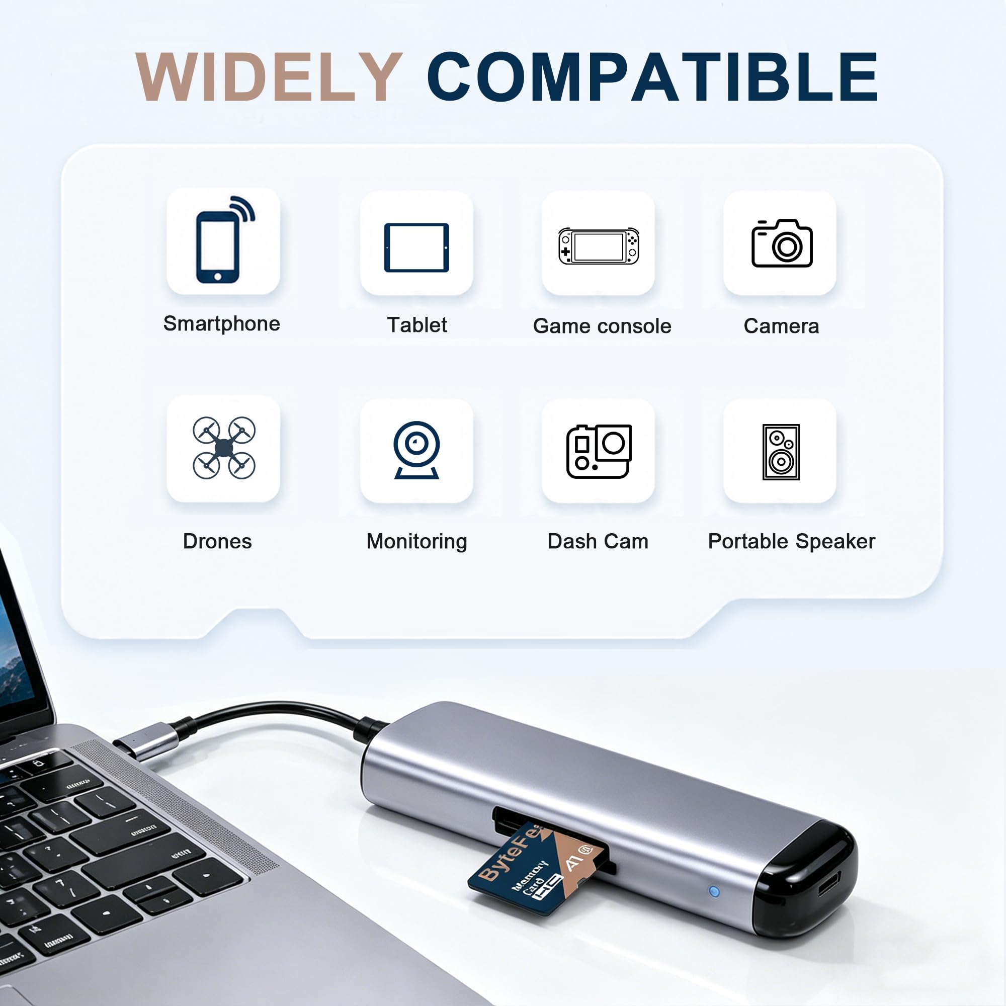 Tarjeta TF de 4 GB, paquete de 5 con 5 adaptadores, clase 10 UHS-I U1 A1 C10 V10 de alta velocidad, video FHD, tarjeta de memoria flash para cámara/monitor/consola de juegos/drone/cámara de
