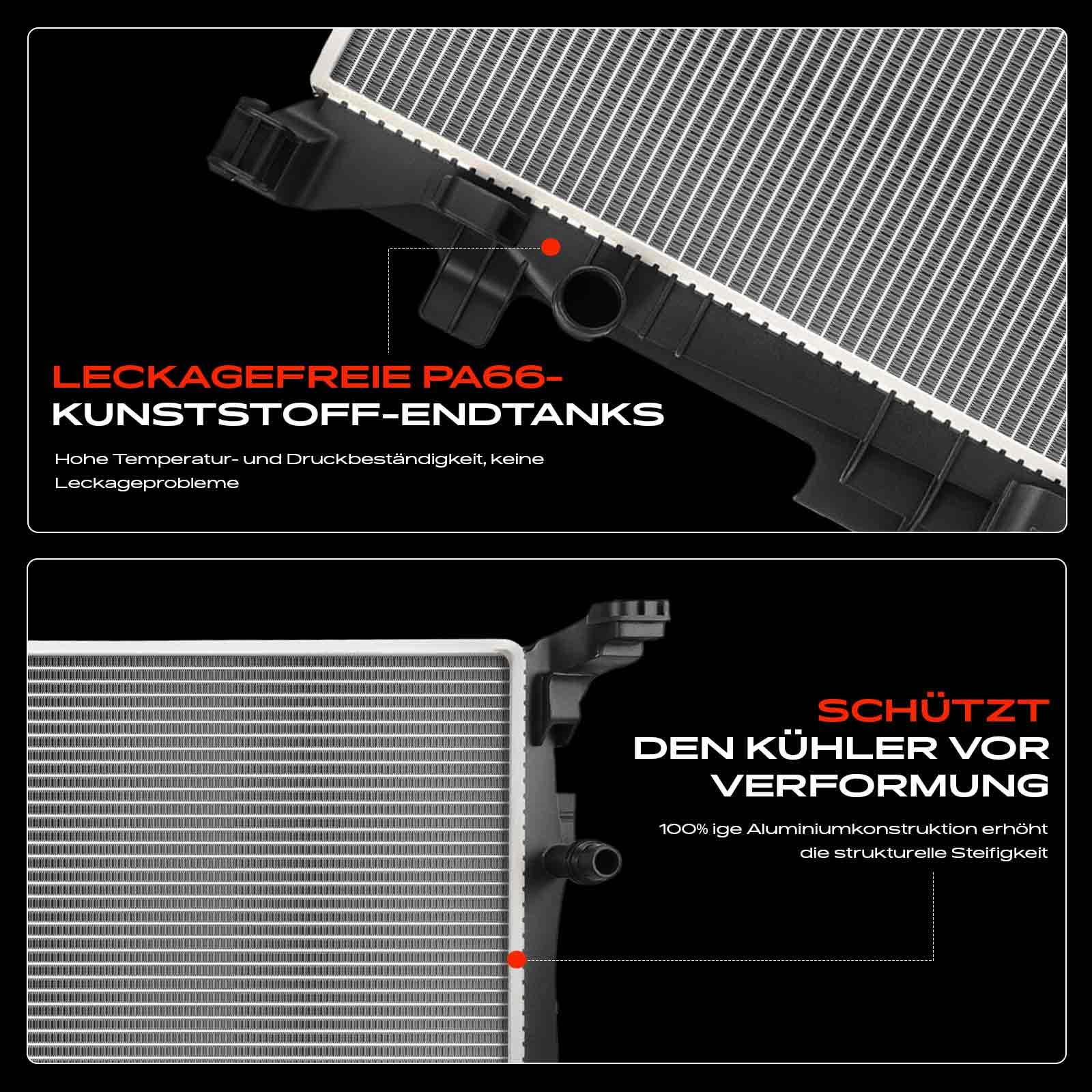 Frankberg Radiatore Motore WasserRadiatore Motore Cambio manuale Compatibile con B-Class W245 B-Class W242 W246 GLClasse A X156 Classe A W176 CLA Coupé C117 QX30 Replace# 67186