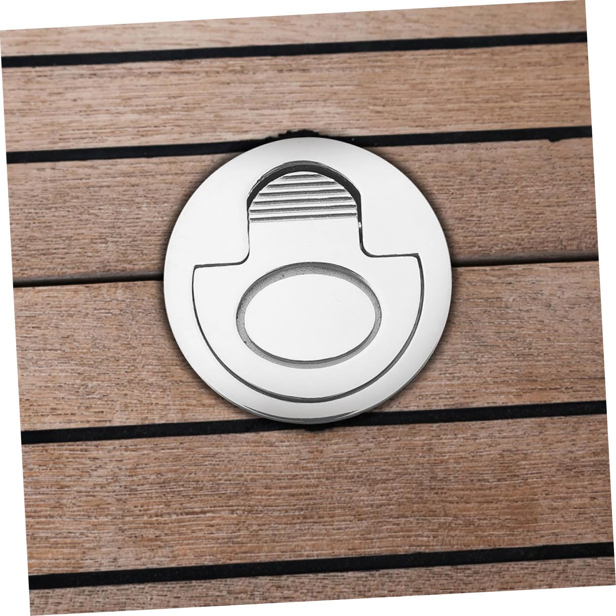 Poignée Encastrée pour Trappe de Bateau en Acier Inoxydable 2pcs, Anneau de Traction Élégant et Robuste pour Applications Marines et Yachts