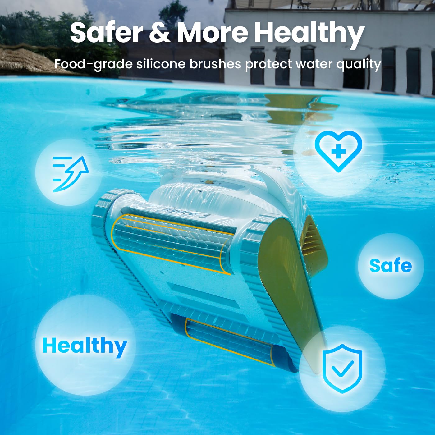 Poolmate 2025 Hydro3 Robotic Pool Cleaner for Inground/Above