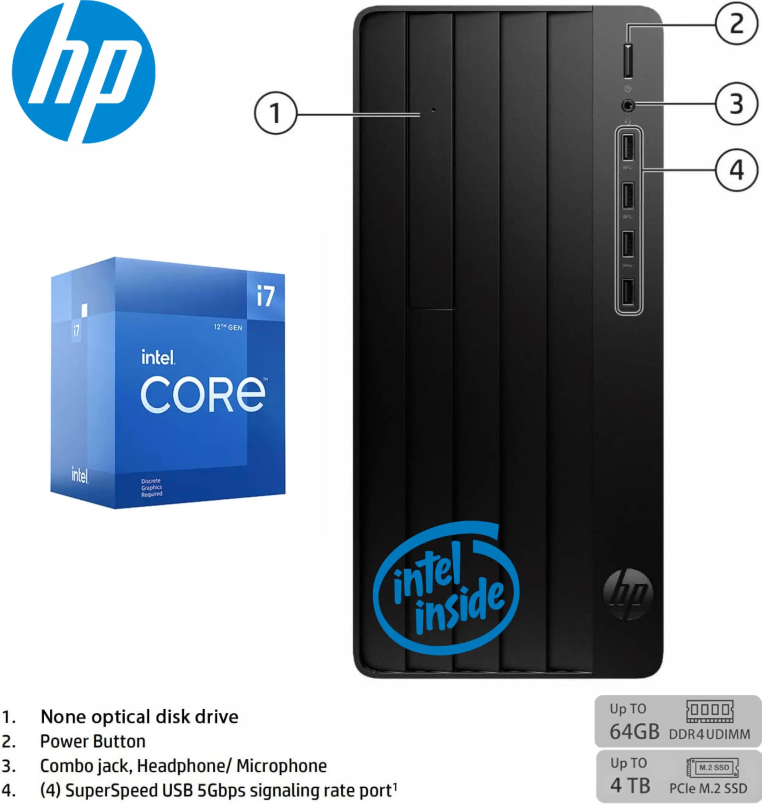 Amazon.com: HP Pro Tower 290 G9 Business Desktop Computer, Latest