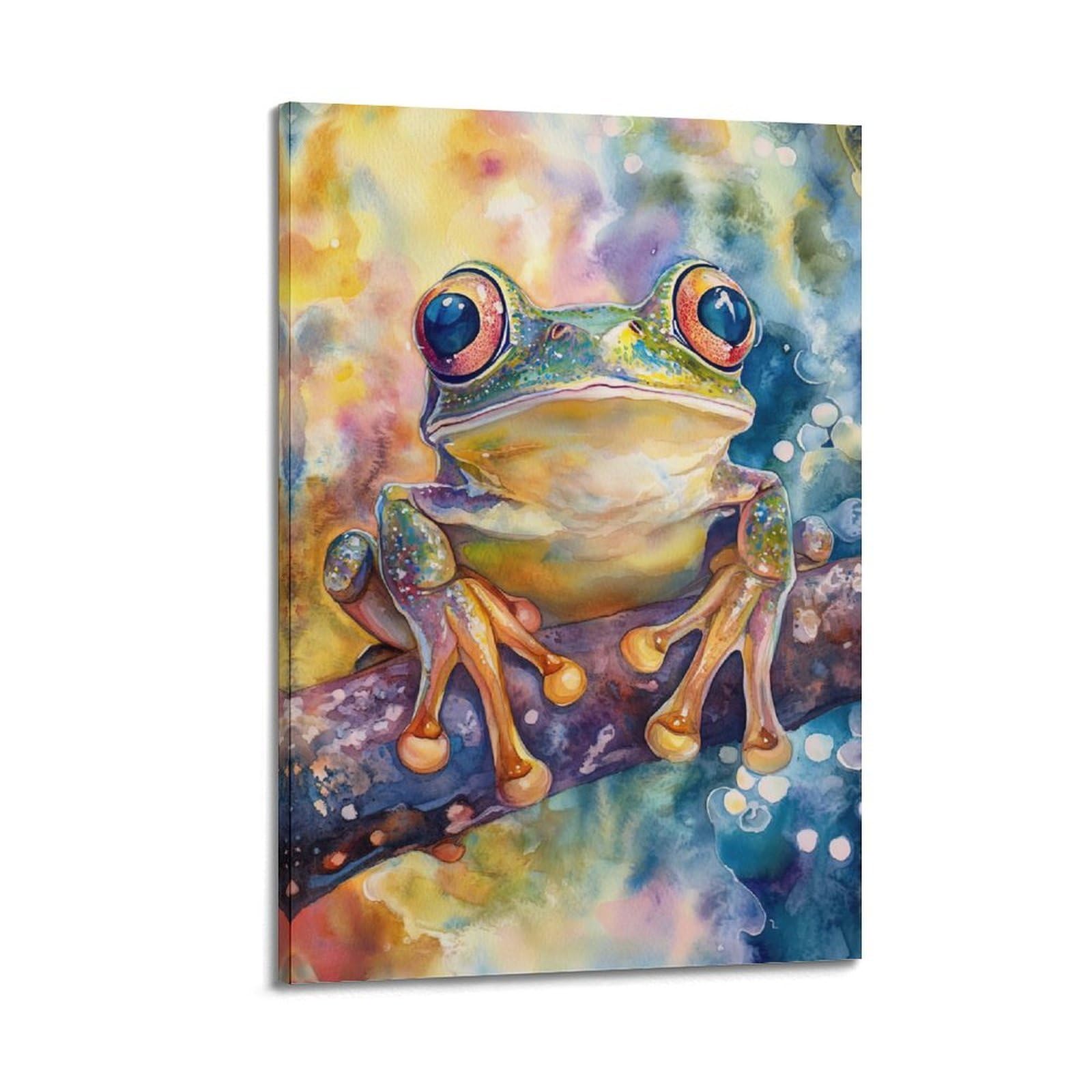 HUIYHB Animal Artwork Poster Frogs in Trees Poster Decorative Painting Canvas Wall Posters And Art Picture Print Modern Family Bedroom Decor Posters 20x30inch(50x75cm)
