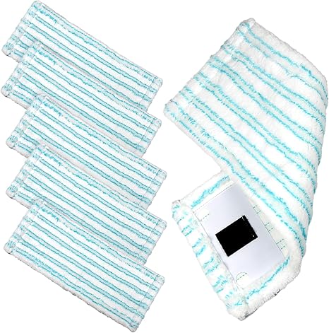 5 Panno pulizia per Leifheit Clean Twist M Ergo Micro Duo, 2 tipi di panno in microfibra, rivestimento di ricambio per tutti i pavimenti, efficiente assorbimento dell'acqua, forte decontaminazione