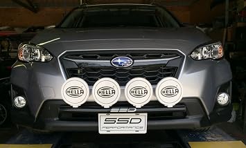 Fits 2018-2022 Subaru Crosstrek, all models except hybrid including Sport, Rally Light Bar (Bull Bar, Nudge Bar), 4 Light Mounting Tabs, Powder Coated from SSD Performance