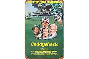 Nostalgia-Inducing Caddyshack Movie Poster: A Retro Masterpiece for Home Decor