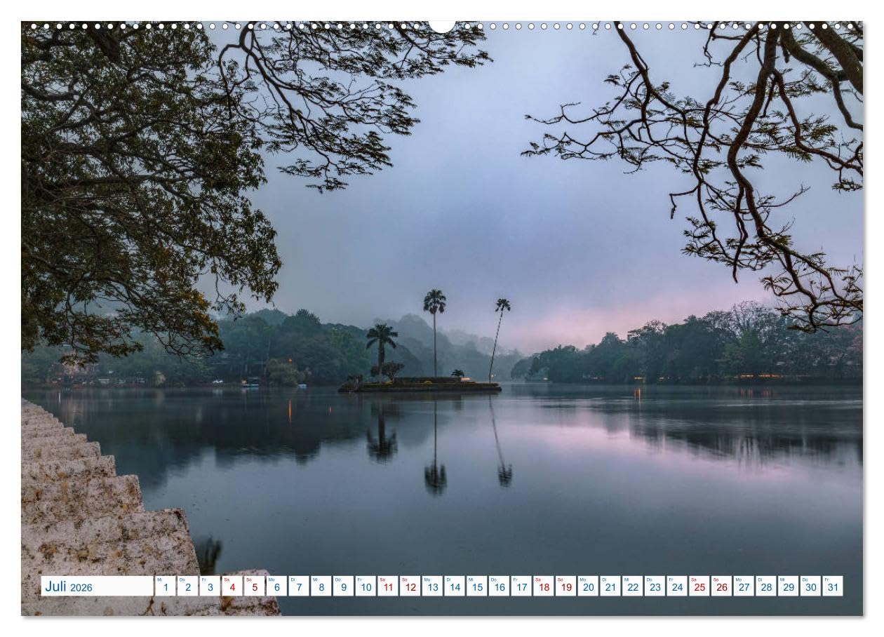 Sri Lanka, tropisches Inselparadies (hochwertiger Premium Wandkalender 2026 DIN A2 quer), Kunstdruck in Hochglanz: Endlose Strände mit Kokospalmen, ... durch seine Vielfalt. (CALVENDO Orte)