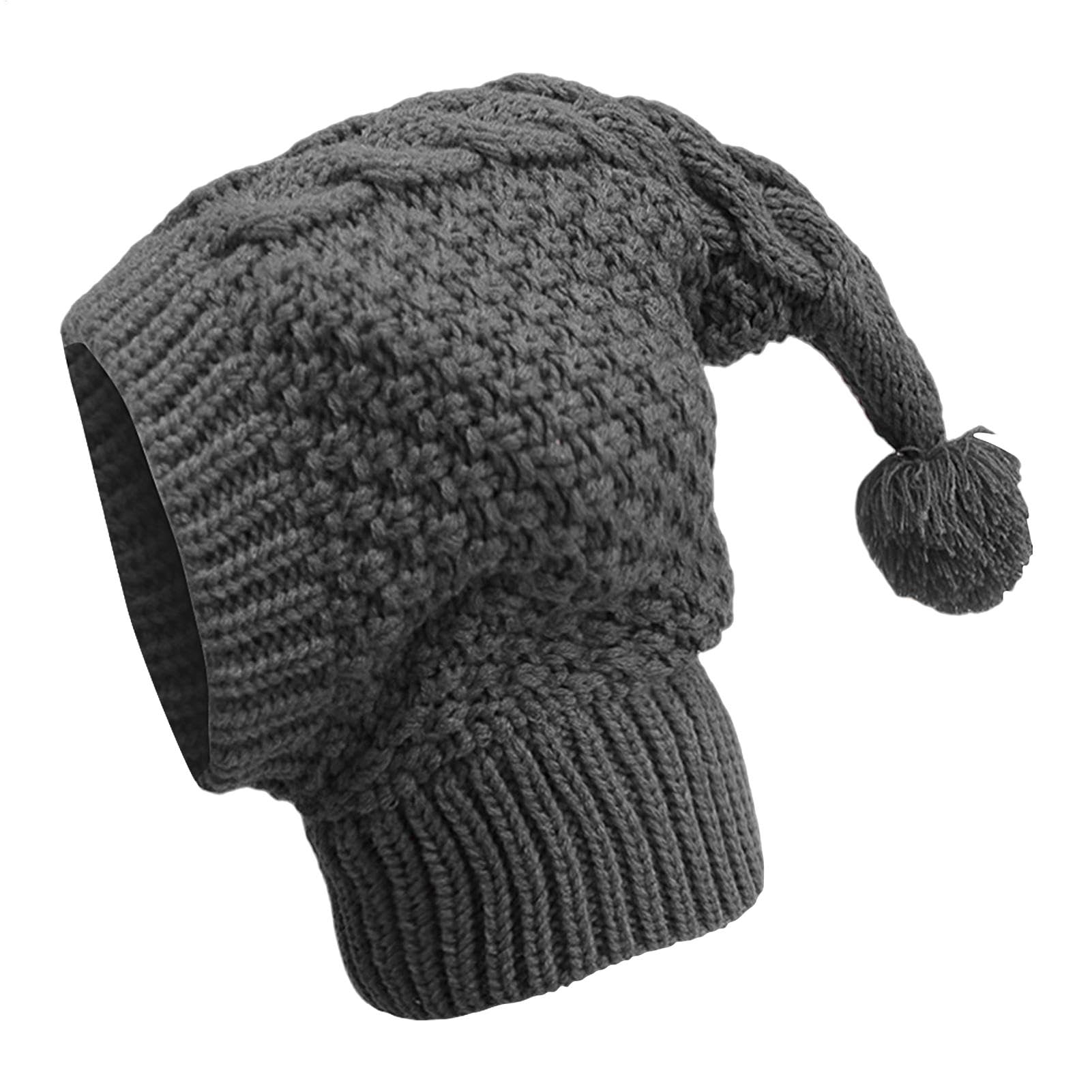 PhnkjGh Dog Knitted Warm Hat - Pet Fall Winter Knitted Hat for Dog,Puppy Warm Hood Neck and Head Protector Knitting Hat Cute Pet Apparel for Hunting, Camping