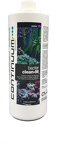 Continuum Aquatics BacterClean-M - Limpieza de cultivos microbianos para acuarios marinos y arrecifes, 1 L, Número de modelo QBCM1L