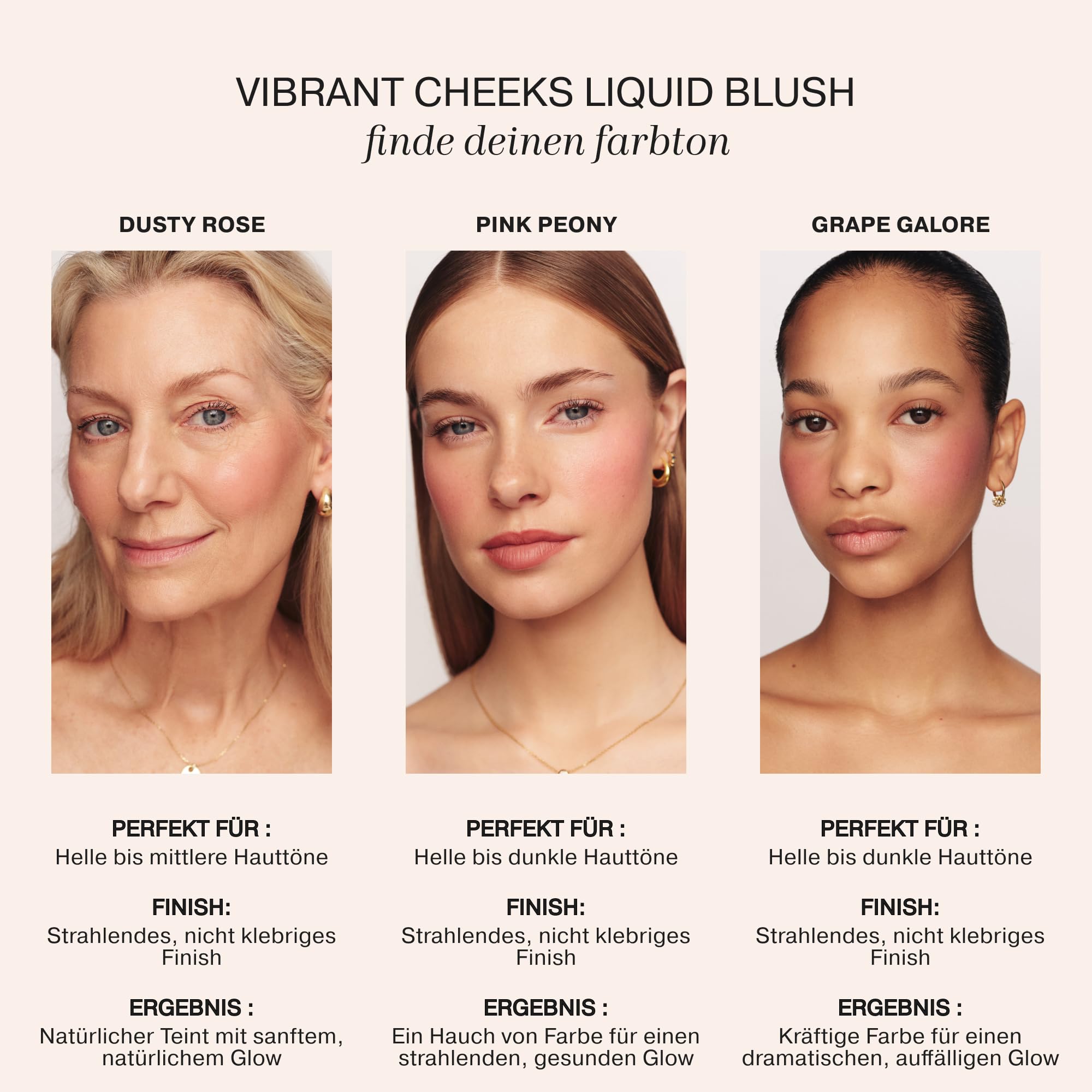 MERODA® Vibrant Cheeks Liquid Blush [ZARTES & GLOWY FINISH] - Rouge Hochpigmentiert & Flüssig - Langanhaltendes Blushliquid in verschiedenen Tönen - Make Up Flüssigrouge Feuchtigkeitsspendend