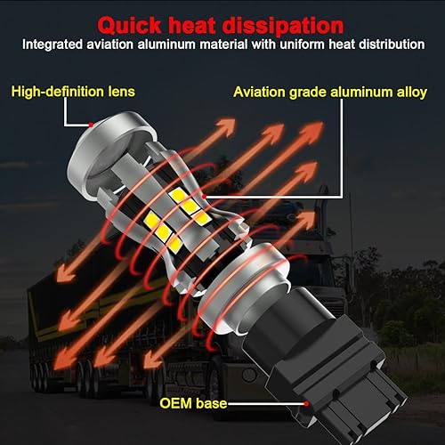 Miniatura 5 de 3157 Bombillas LED traseras de freno para Polaris Sportsman 450 570 850 1000 XP, repuesto RZR 570 OEM 4011064 12V P277W, 6000K blanco frío alto