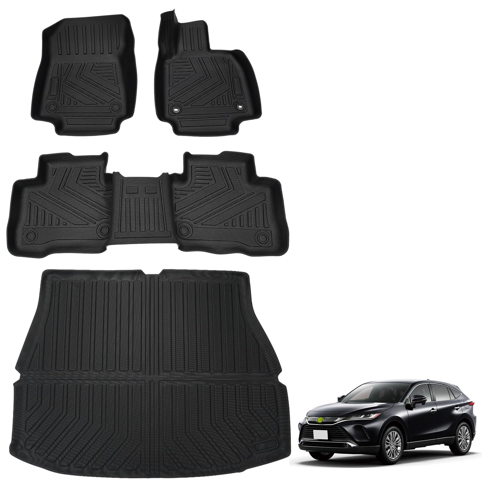 Amazon.co.jp: Jiooy トヨタ 新型ハリアー 80系 フロアマット+ラゲッジ