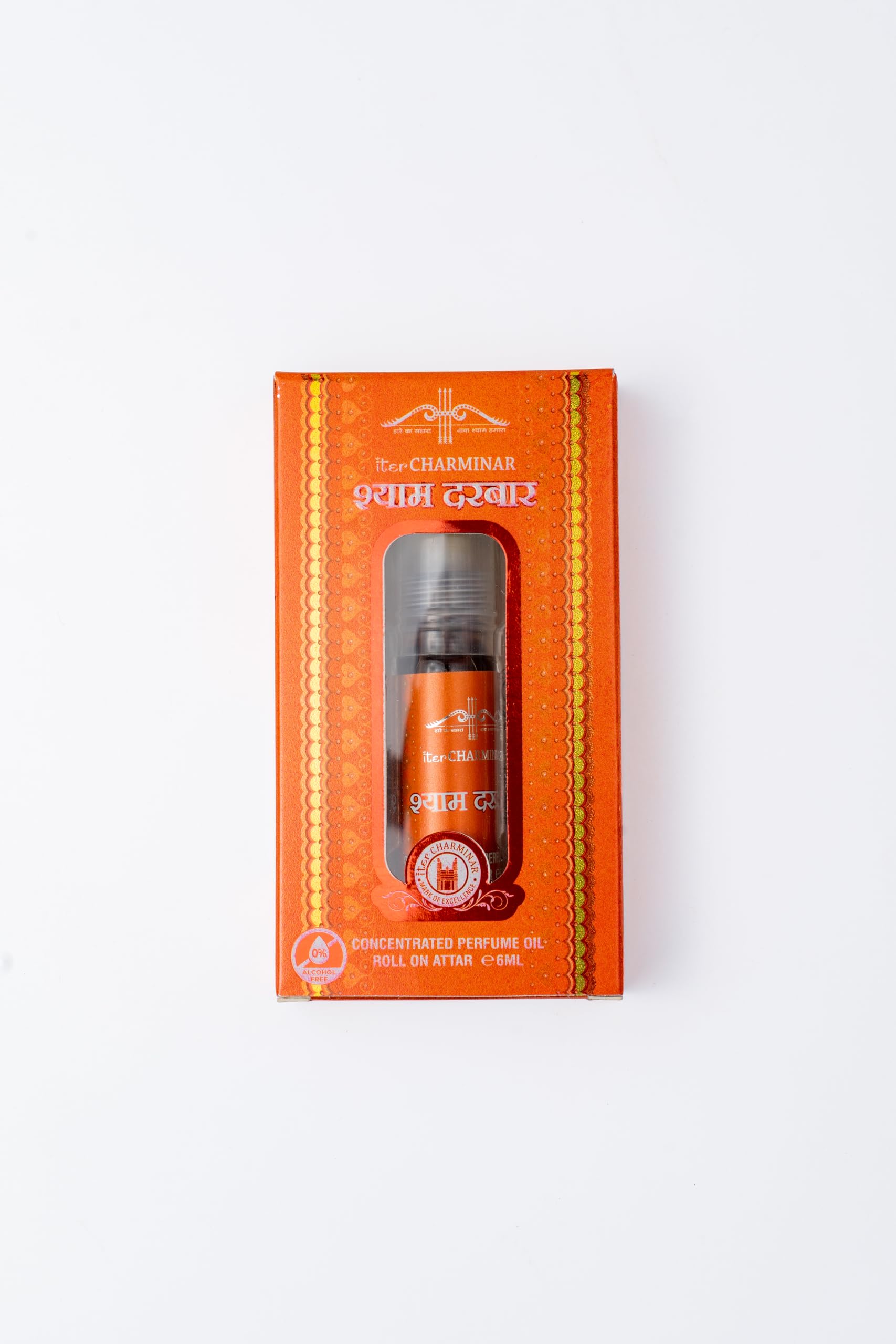 ITER CHARMINAR Shyam Darbar Divine Ittar, Alcohol Free, Roll On, 6 ml, Pack of 2, Honey Colour, Unisex Adult-image-14
