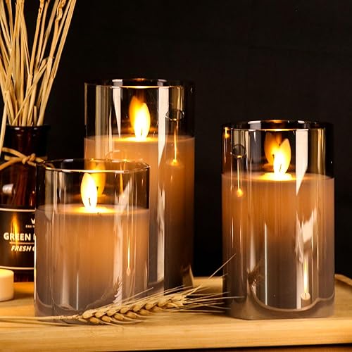GenSwin LED Flameless Flickering Battery Operated Candles
