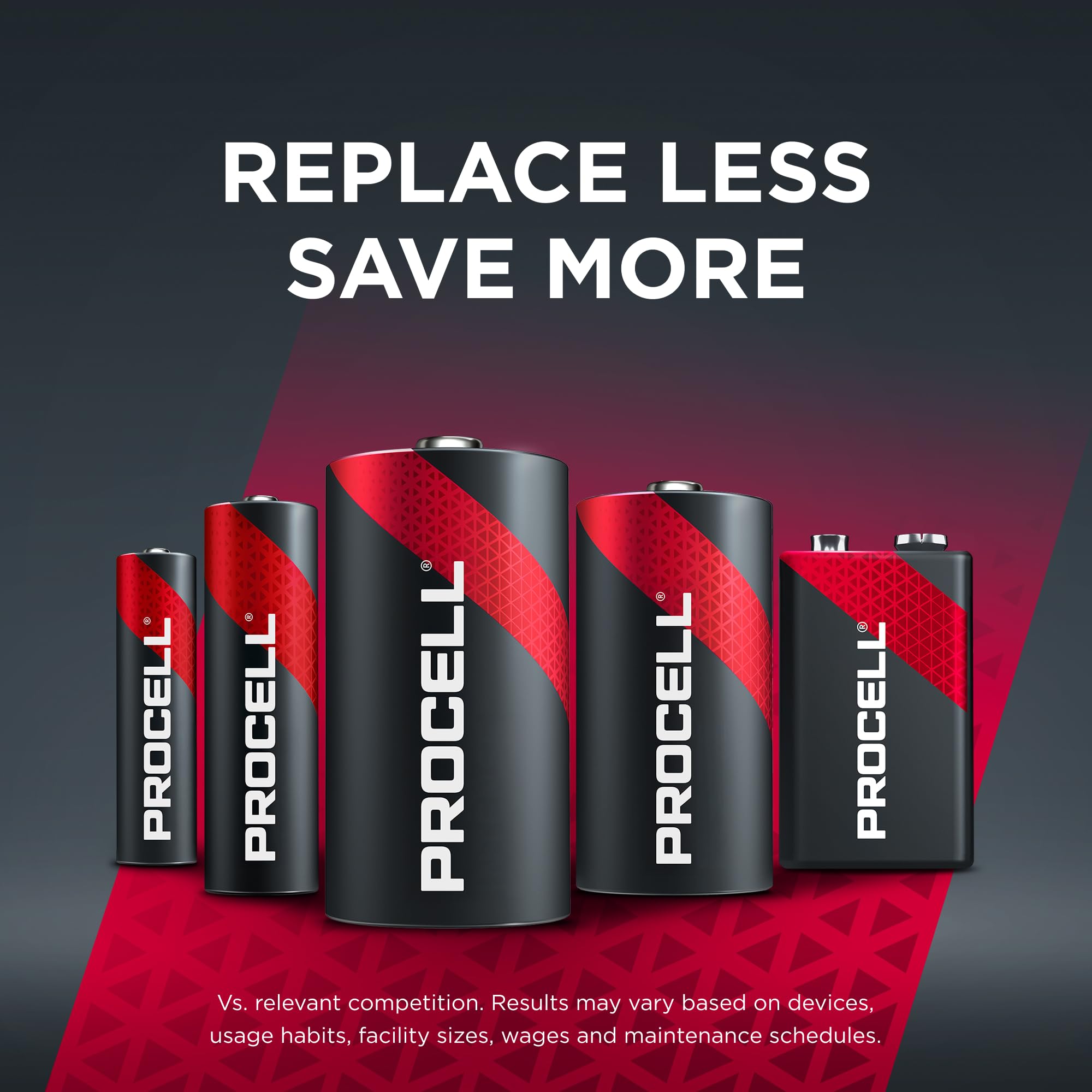 PROCELL Constant AAA langlebige Alkalibatterien (144 Stück), 10 Jahre Haltbarkeit, Großpackung für konsistente Moderate Entladung, professionelle Geräte