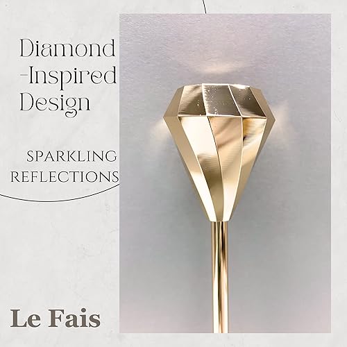 Miniatura 5 de Juego de 6 portavelas de oro francés para decoración de centro de mesa, juego de candelabros cónicos clásicos y modernos para bodas, comedor en casa